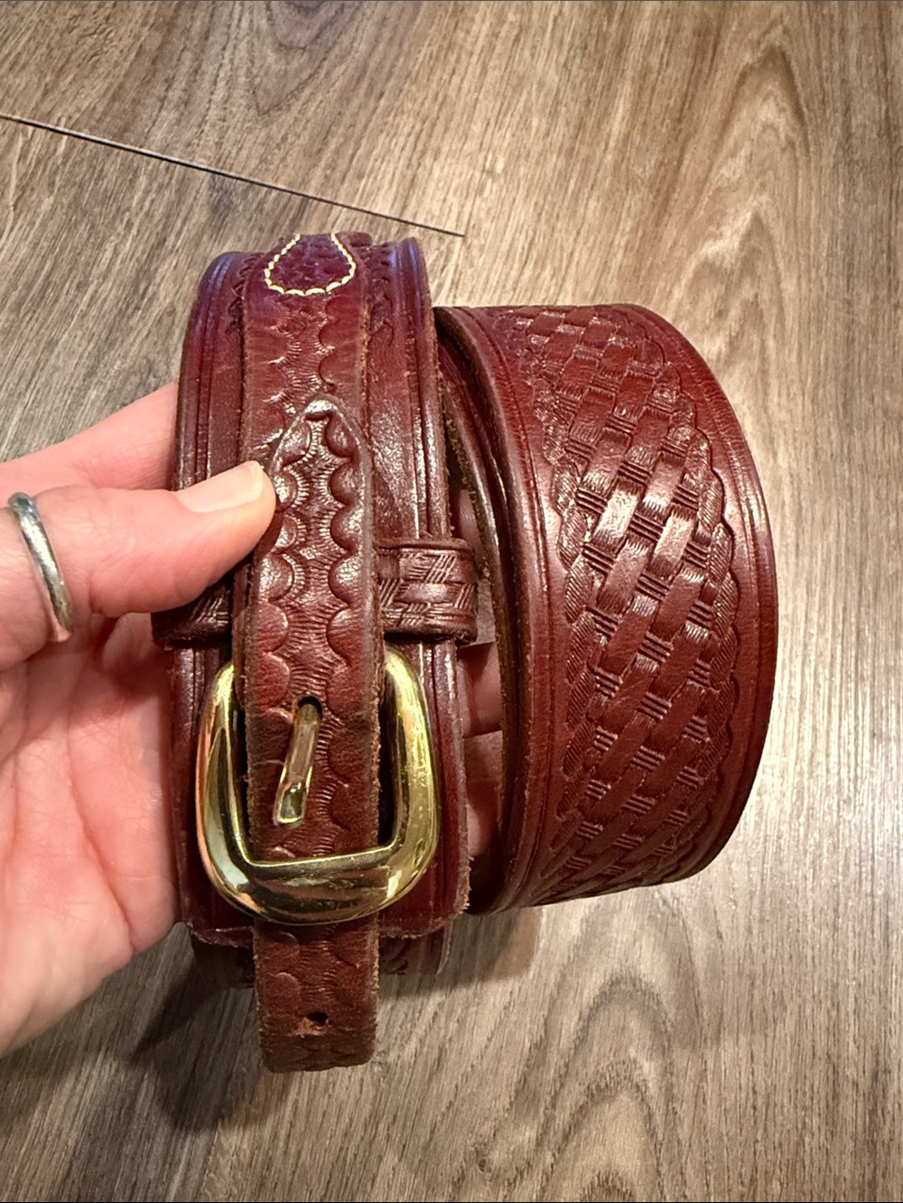 Triple K Ranger Men’s Leather Belt Size 46